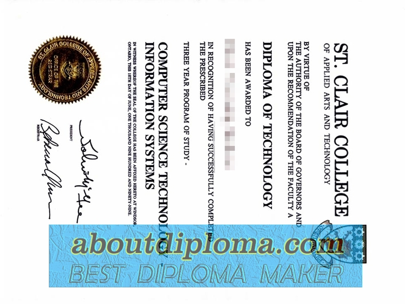 Order Your ST. CLAIR COLLEGE Diploma: A Step-by-Step Guide - 专业证书