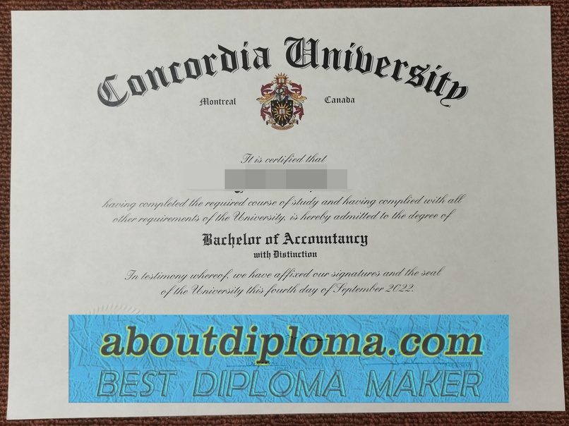 Is It Possible to Buy a Fake Concordia University Degree? - 专业证书