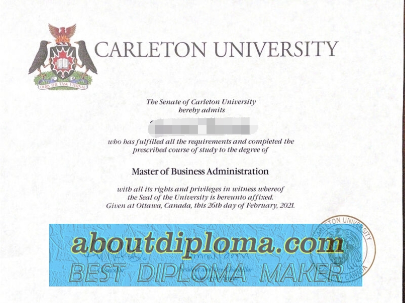 Purchase Fake Carleton University Diploma: Your Guide to Authenticity - 专业证书
