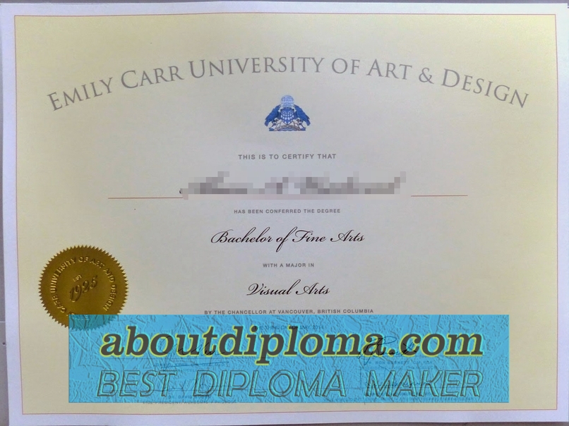 Replica: Achieving the Emily Carr University of Art and Design Degree - 专业证书