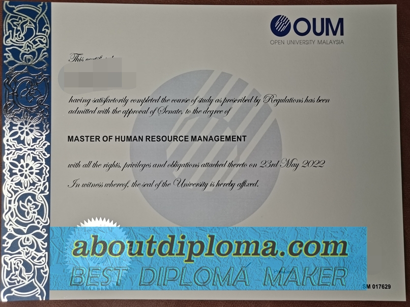 Unlock Your Future with a Replica Open University Malaysia Degree - 专业证书制造