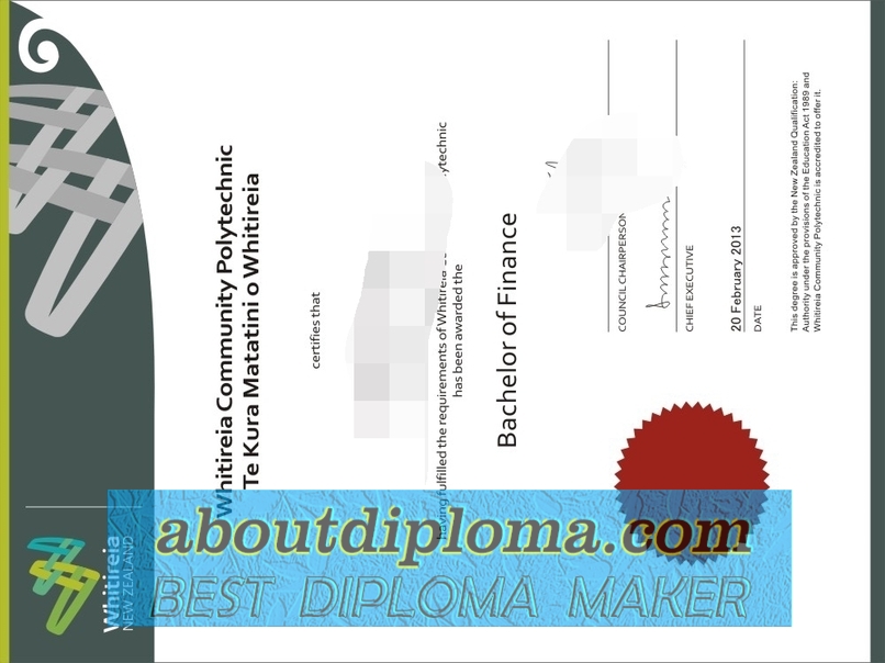 Buy Online: Whitireia New Zealand Diploma – Your Path to Success - 专业证书