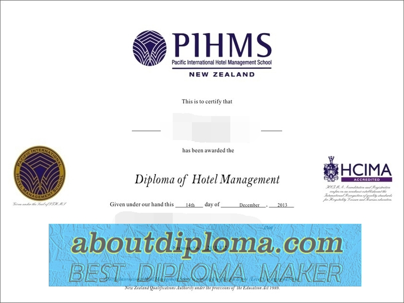Unveiling the Benefits of a Replica PIHMS Diploma: Your Gateway to Pacific International Hotel Management Excellence - 专业证书制造