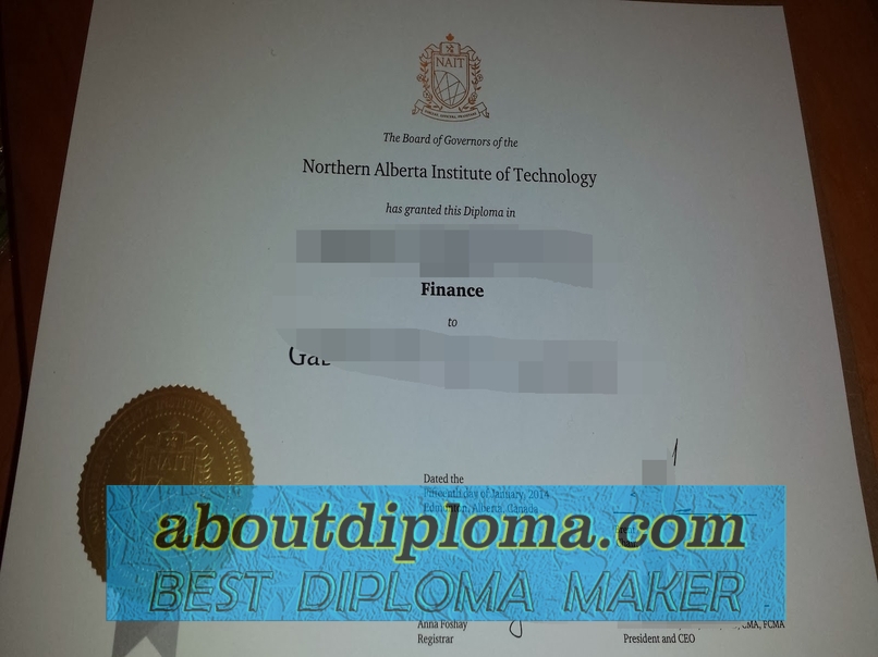 Replica Northern Alberta Institute of Technology (NAIT) Degree: Your Path to Success - 专业证书