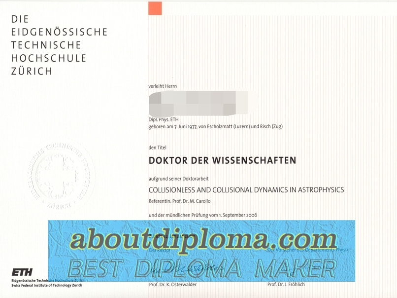 Best Fake Eidgenössische Technische Hochschule Zürich Diploma: How to Spot the Real Thing - 专业证书