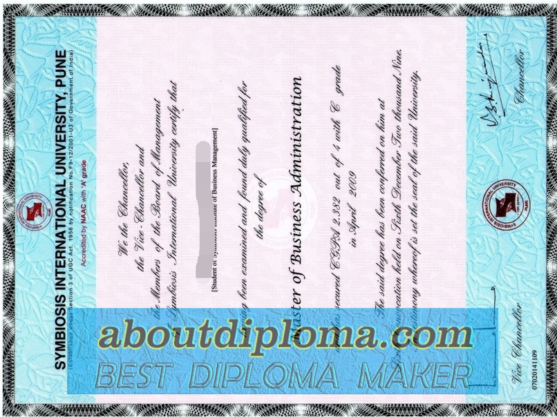 Best Fake Symbiosis International University Diploma: How to Choose the Right One - 专业证书
