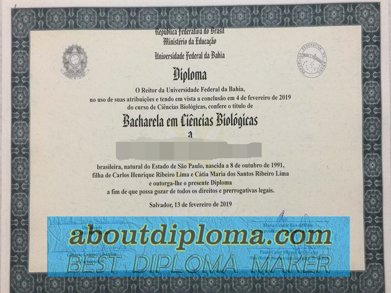Buy Fake Universidade Federal da Bahia Diploma: A Comprehensive Guide - 专业证书