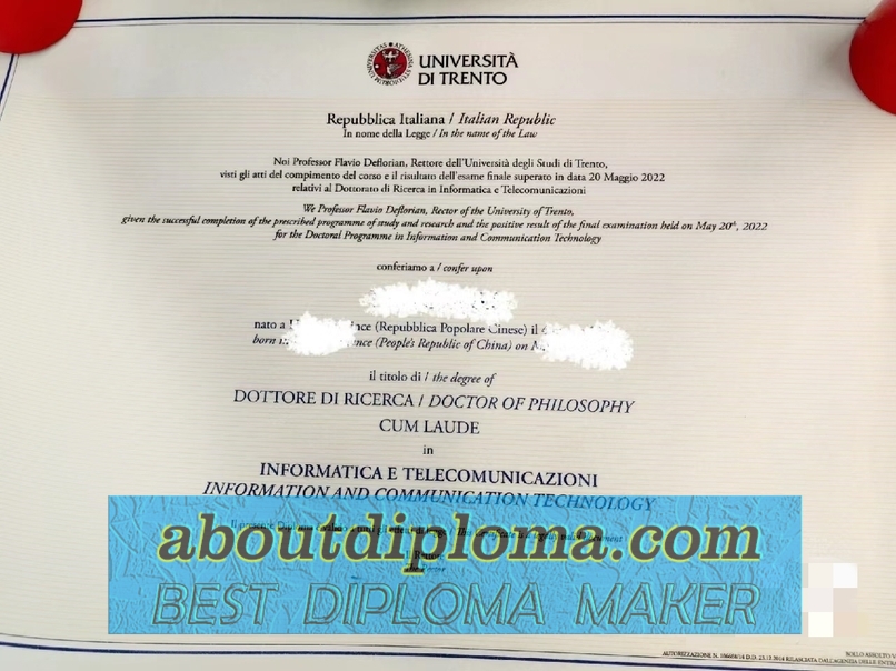 Buy Fake University of Trento Degree: Is It Worth the Risk? - 专业证书
