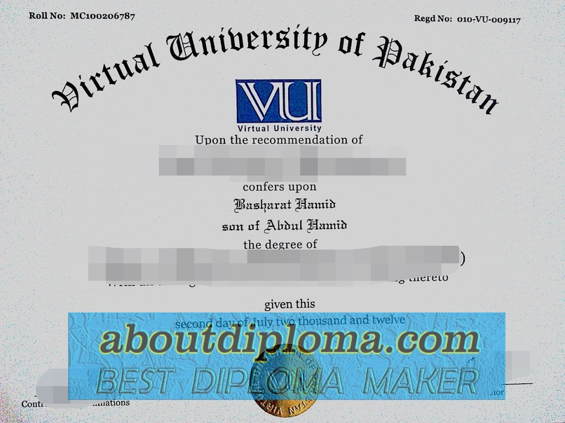 Copy, Fake, or Real? Unveiling the Truth Behind Virtual University of Pakistan Degrees - 专业证书