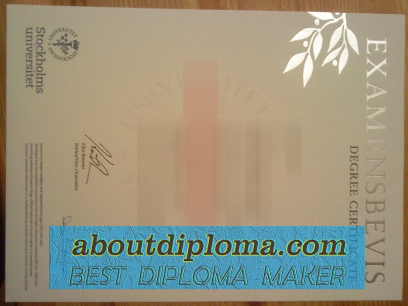 How to Buy a Genuine Stockholm University Diploma: A Step-by-Step Guide - 专业证书
