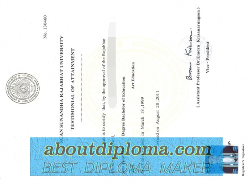 How Fast Can You Get a Fake Suan Sunandha Rajabhat University Degree? - 专业证书