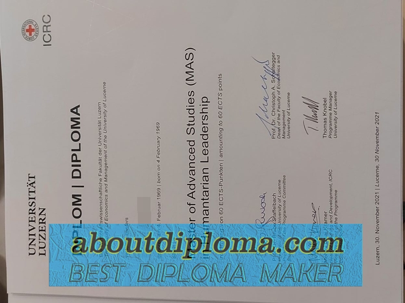 How Fast Can You Get a Fake University of Lucerne Diploma? - 专业证书