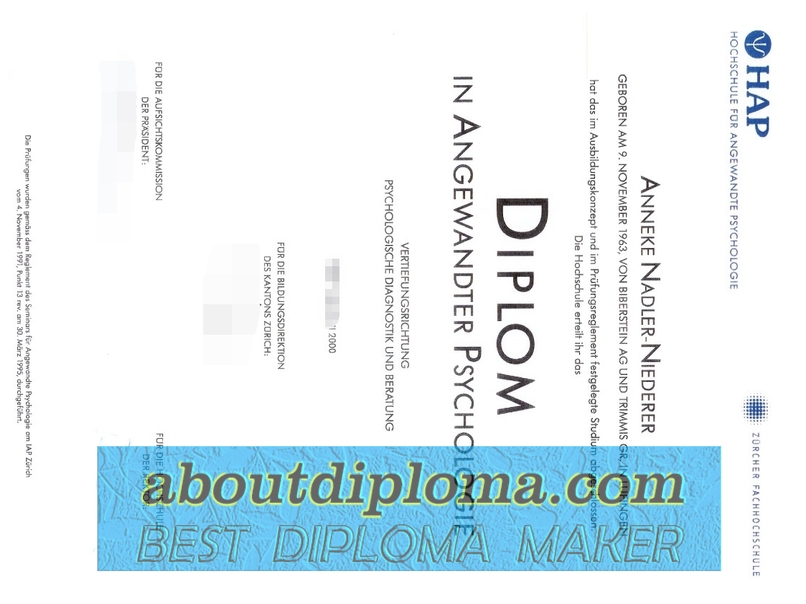 How Fast Can You Get a Fake Zurich University of Applied Sciences Diploma? - 专业证书