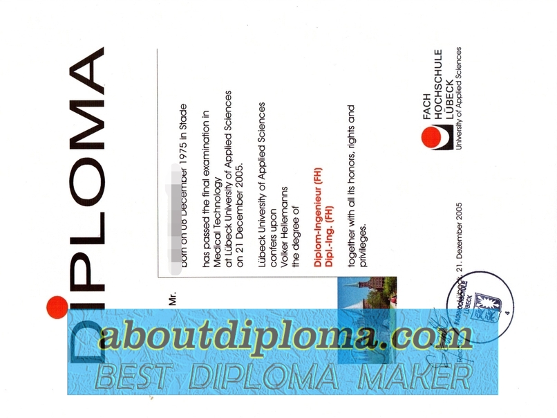 How to Buy a Fake Fachhochschule Lübeck Diploma: A Step-by-Step Guide - 专业证书