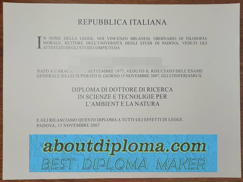 How to Buy a Fake University of Padua Diploma: A Step-by-Step Guide - 专业证书