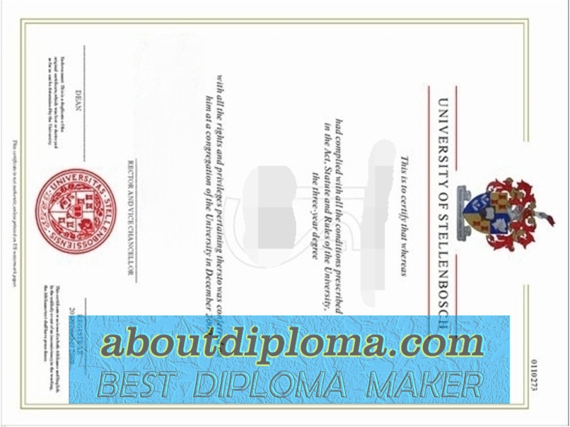 How to Buy a Fake University of Stellenbosch Degree: A Comprehensive Guide - 专业证书