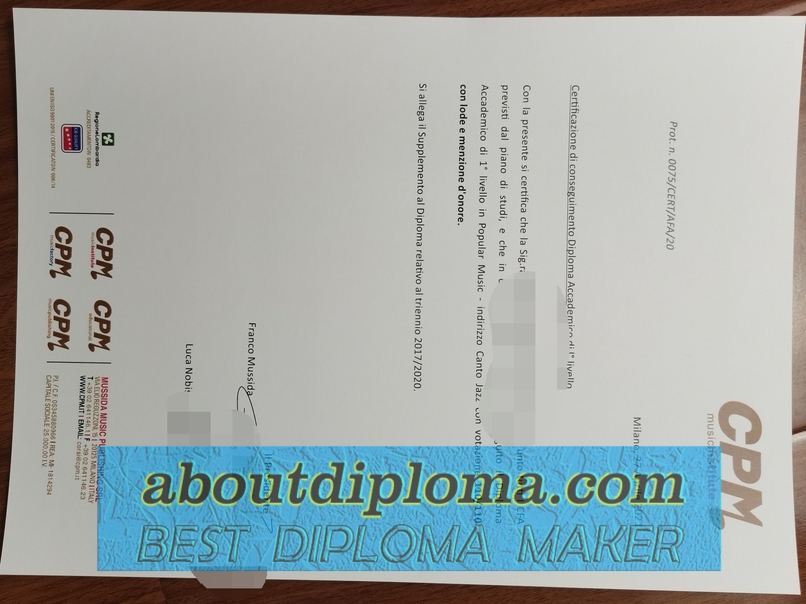 How to Buy a Phony CPM Music Institute Degree: A Step-by-Step Guide - 专业证书