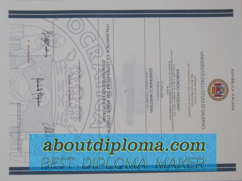 How to Buy a Phony University of Salerno Degree: A Step-by-Step Guide - 专业证书