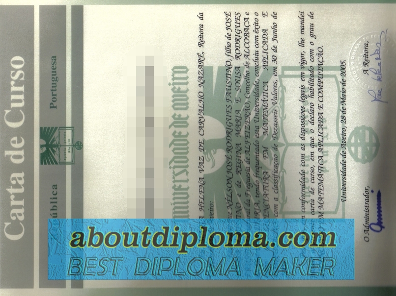 How to Create a Fake Aveiro University Diploma: Step-by-Step Guide - 专业证书
