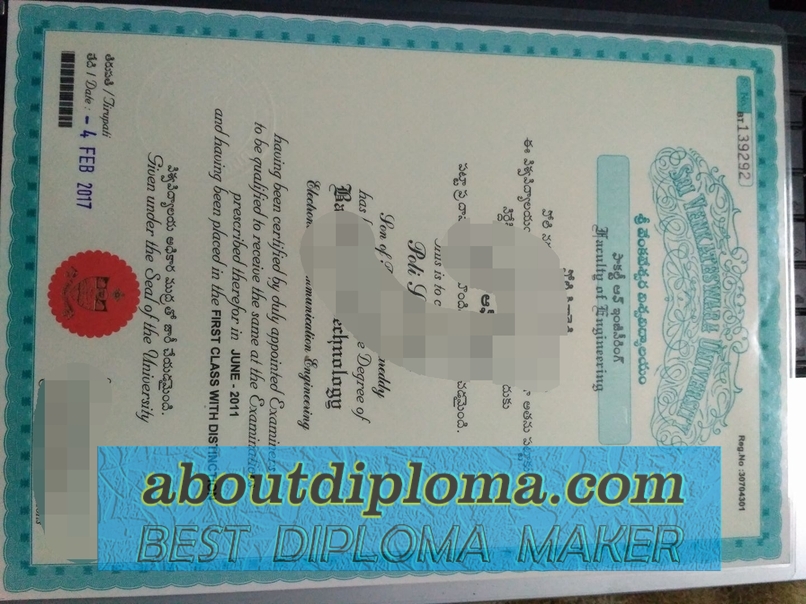 How to Create a Fake Sri Venkateswara Vedic University Degree - 专业证书制造
