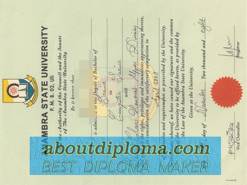 How to Create a Fake Anambra State University Diploma: A Step-by-Step Guide - 专业证书