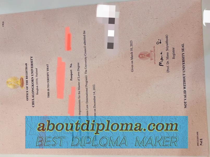 How to Order a Fake Chulalongkorn University Degree: A Step-by-Step Guide - 专业证书
