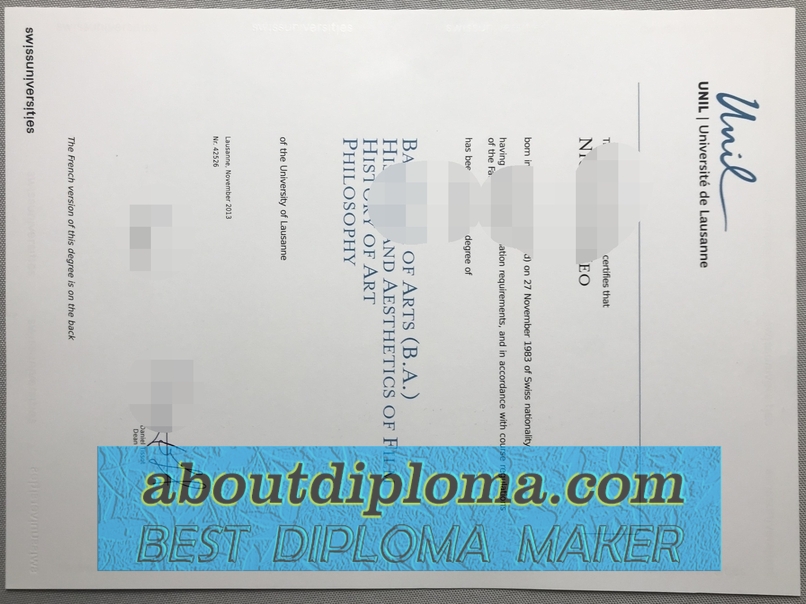 How to Purchase a Fake Université de Lausanne (UNIL) Diploma: A Step-by-Step Guide - 专业证书