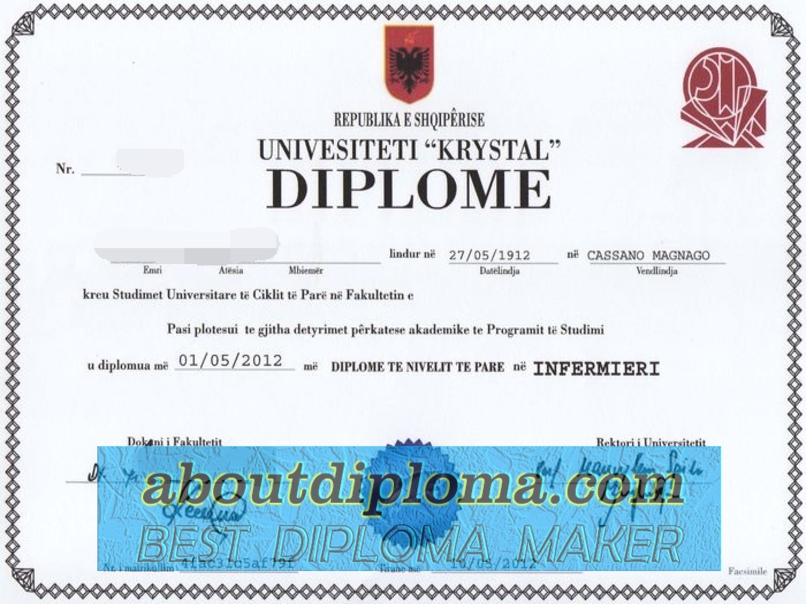 Order Universiteti Kristal Diploma: A Unique Academic Experience - 专业证书