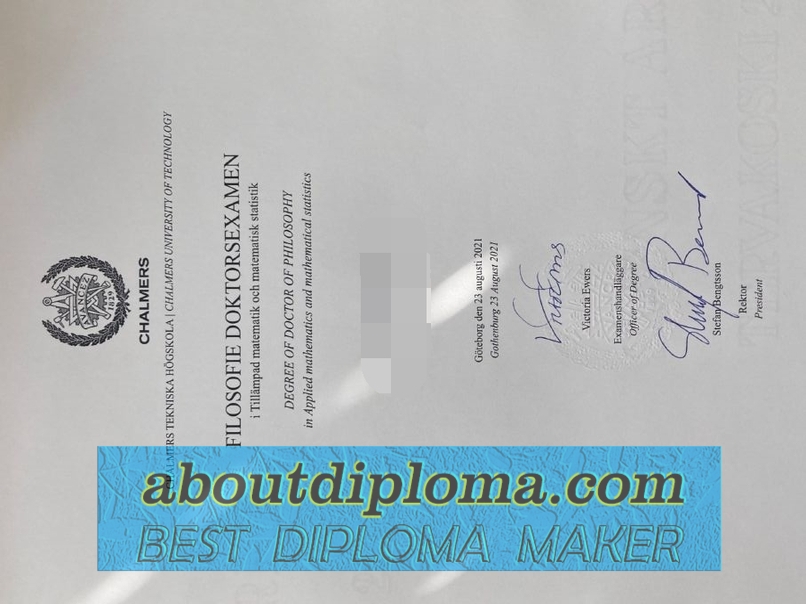 Is It Possible to Buy a Fake Chalmers University of Technology Diploma? - 专业证书