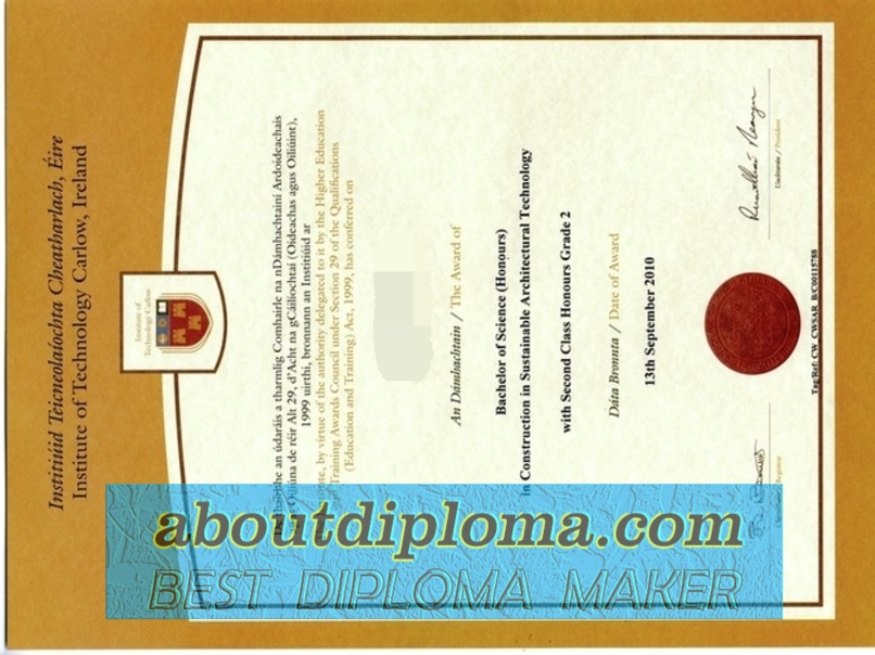 Is It Possible to Buy a Fake Institute of Technology Carlow Degree? - 专业证书