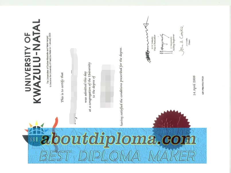 Is It Possible to Buy a Fake University of KwaZulu Natal Degree? - 专业证书