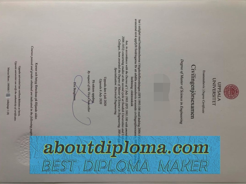 Is It Possible to Buy a Fake Uppsala University Degree? - 专业证书