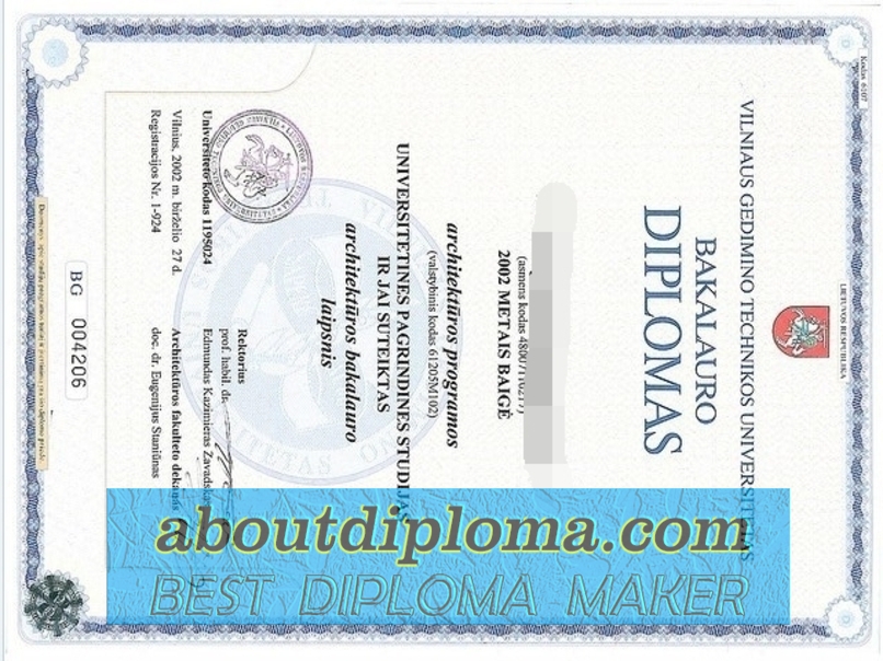 Purchase Fake Vilniaus Gedimino Technikos Universitetas Degree: What You Need to Know - 专业证书