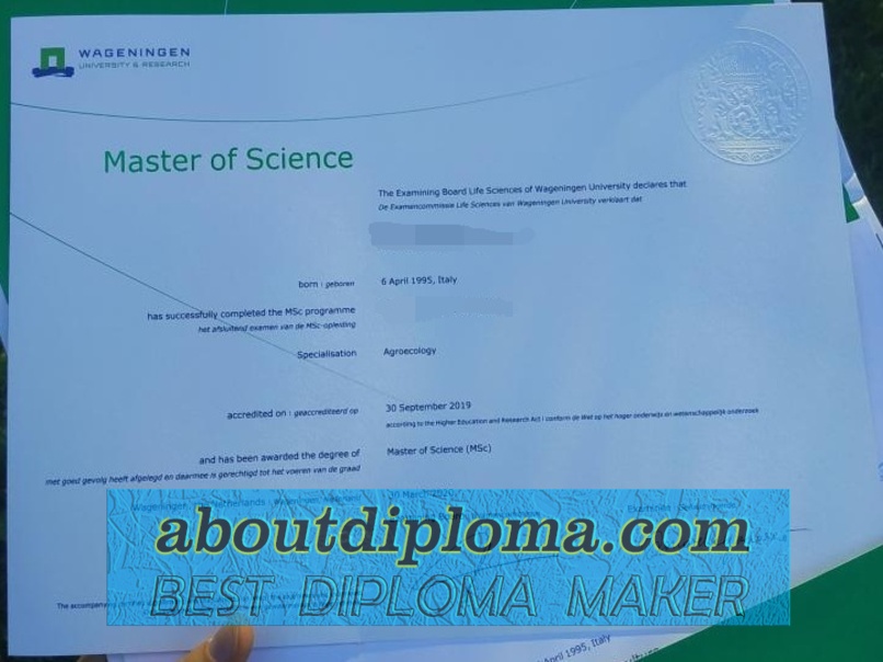 Purchase Fake Wageningen Universiteit Degree: What You Need to Know - 专业证书