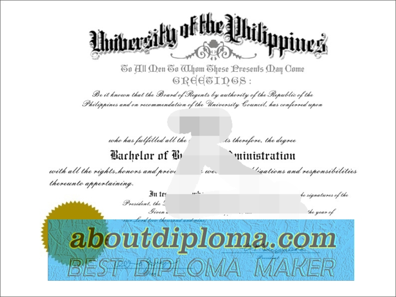 Replica University of the Philippines Diploma: Authenticity and Validation - 专业证书