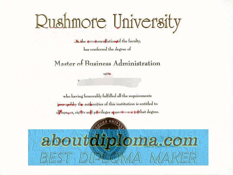 Rustom Rushmore University Diploma: Your Path to Academic Excellence - 专业证书
