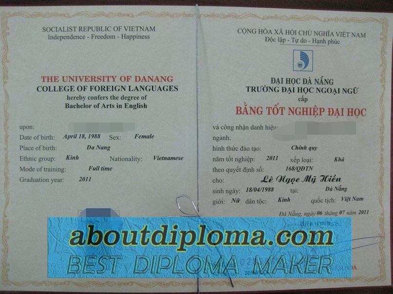The Steps to Buy a Fake University of Da Nang Diploma: Where to Order and How to Verify - 专业证书